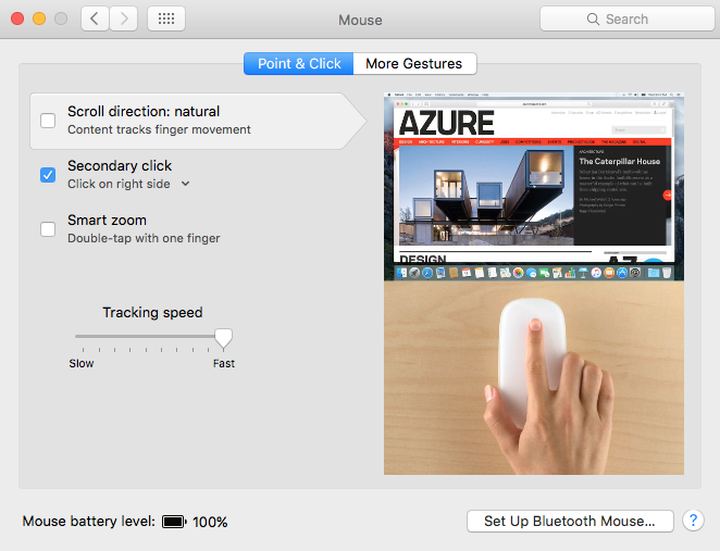 how to change mouse speed on apple mac